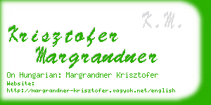 krisztofer margrandner business card